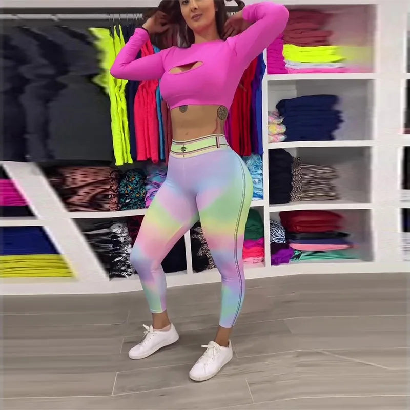 Rhythm Flex Tie-Dye Leggings - High-Waist Performance Yoga Pants