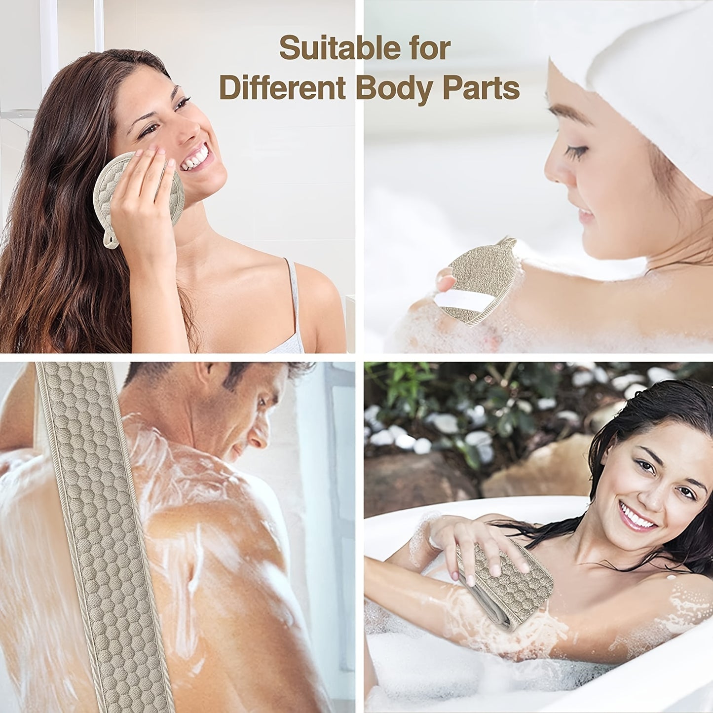 Deep Cleansing Back Scrubber - Exfoliating Body Tool