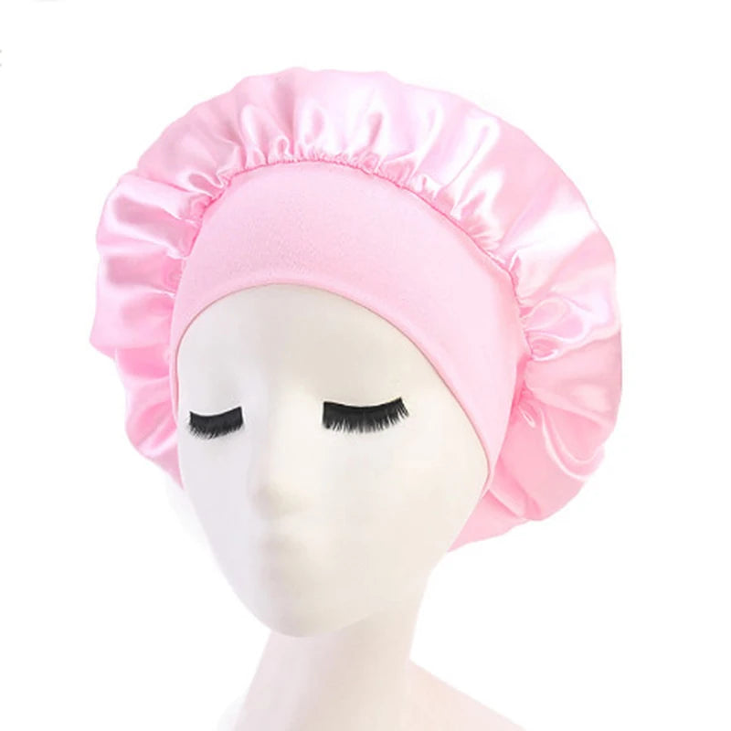 Satin Night Hair Cap - Sleep Care Bonnet