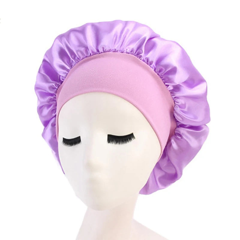 Satin Night Hair Cap - Sleep Care Bonnet