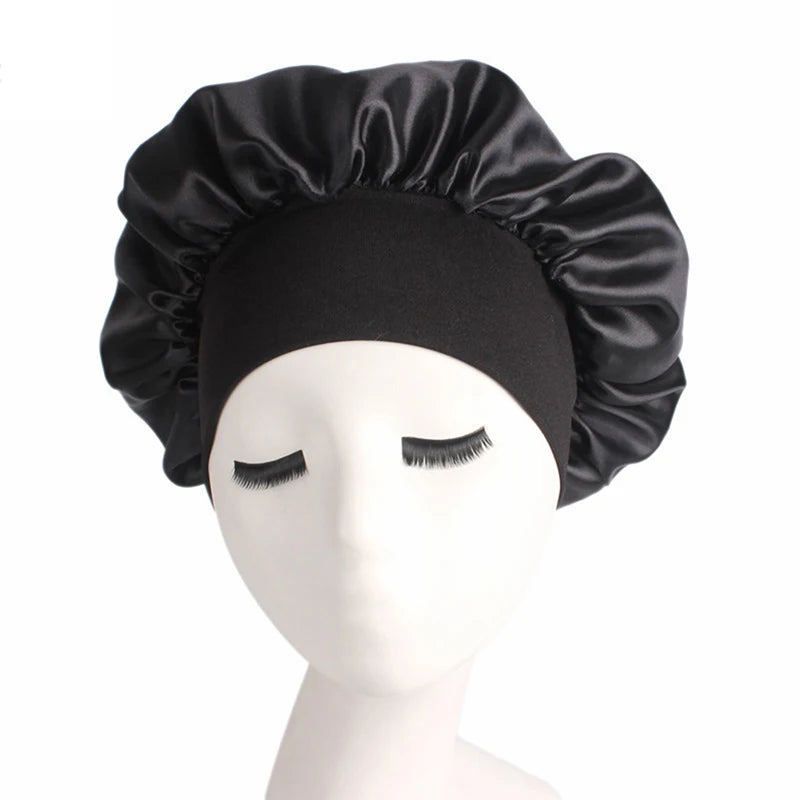 Satin Night Hair Cap - Sleep Care Bonnet