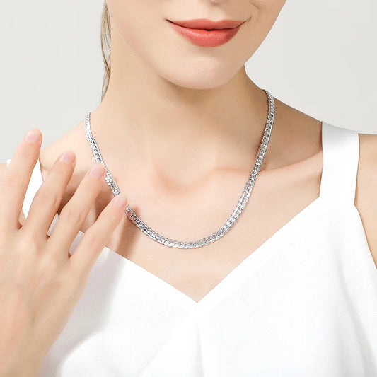 Platinum Vibes Chain Necklace