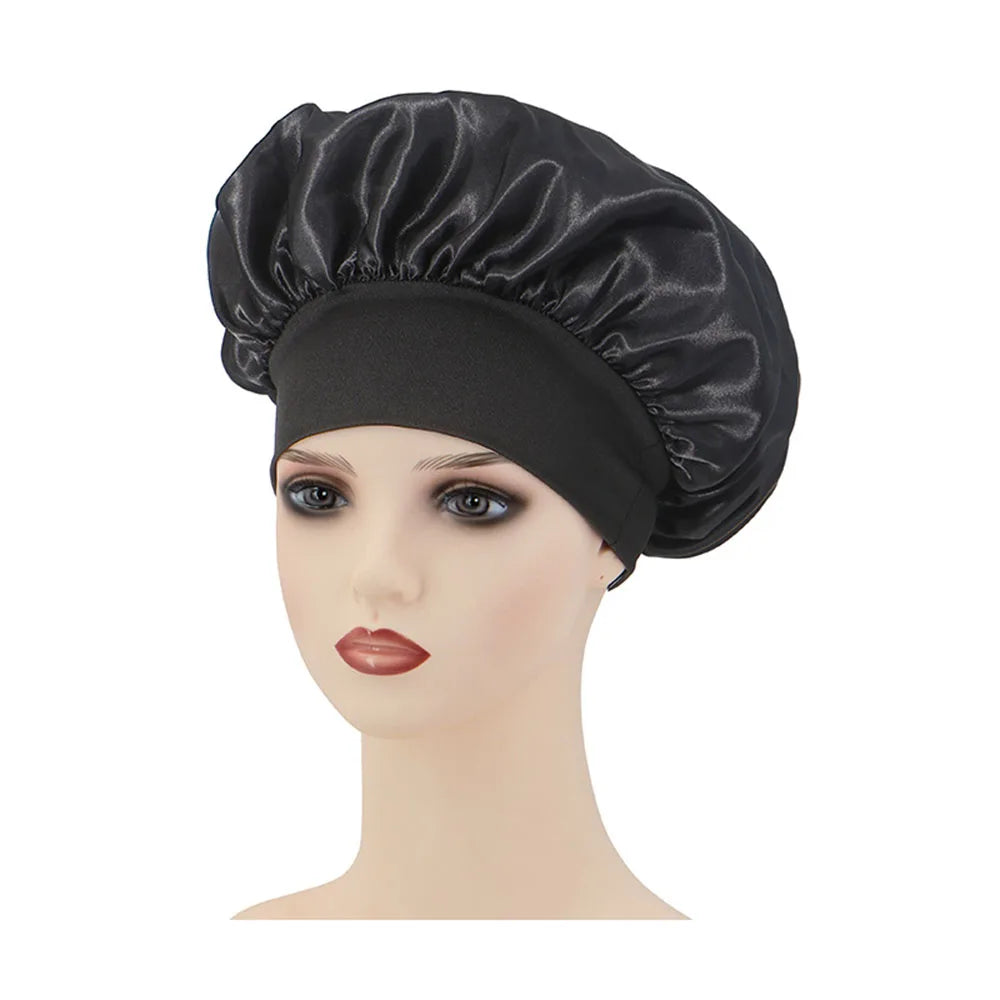 Satin Night Hair Cap - Sleep Care Bonnet