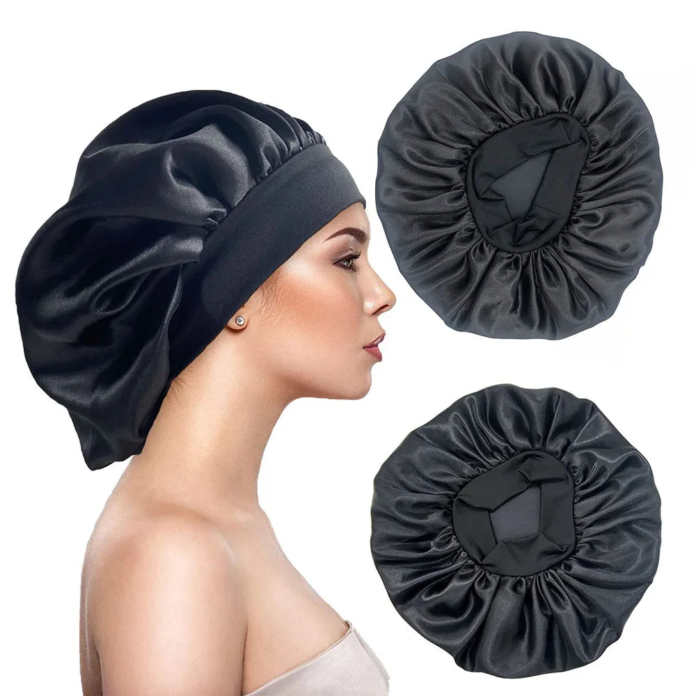 Satin Night Hair Cap - Sleep Care Bonnet