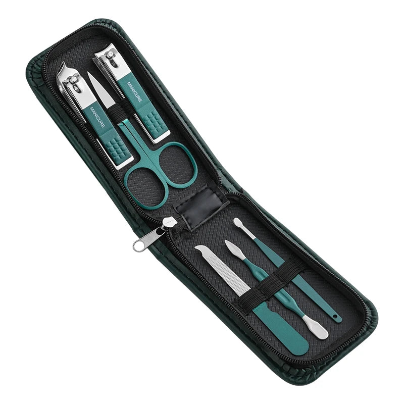 6-Piece Nail Clipper Set - Stainless Steel Manicure Tools
