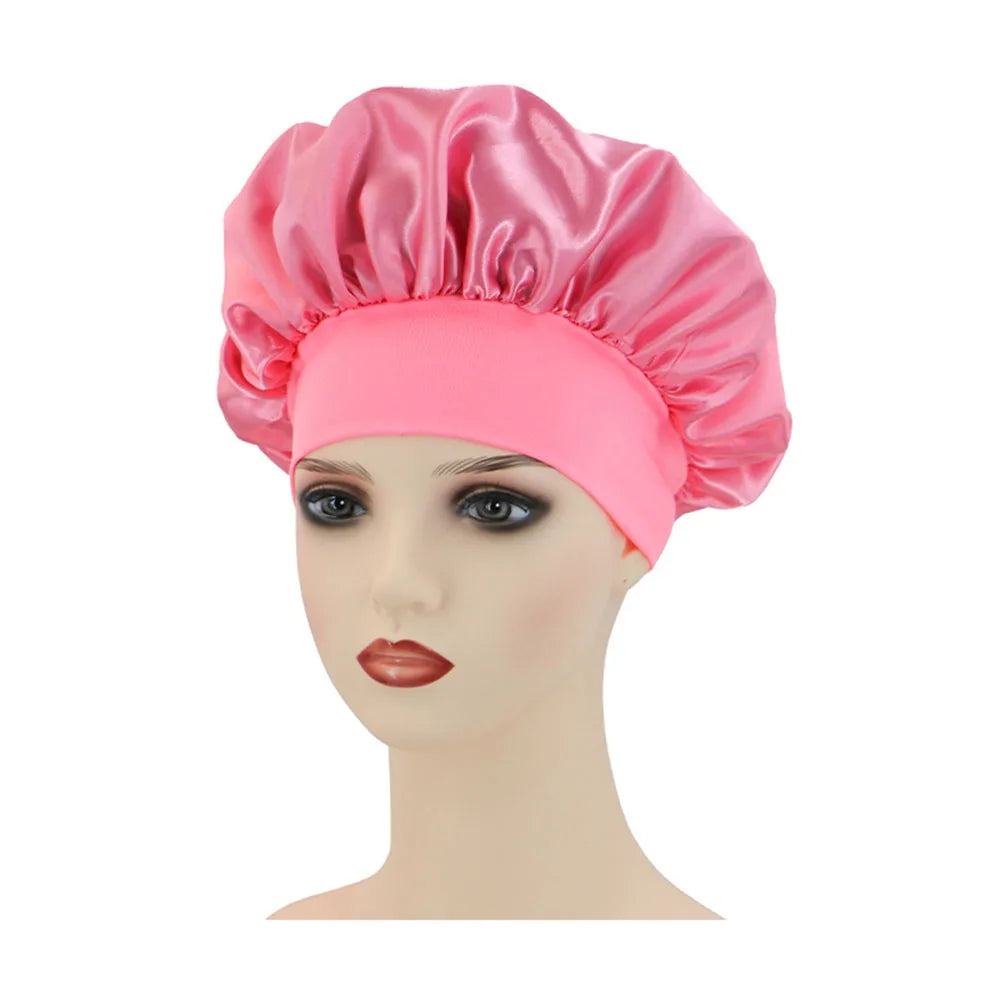 Satin Night Hair Cap - Sleep Care Bonnet