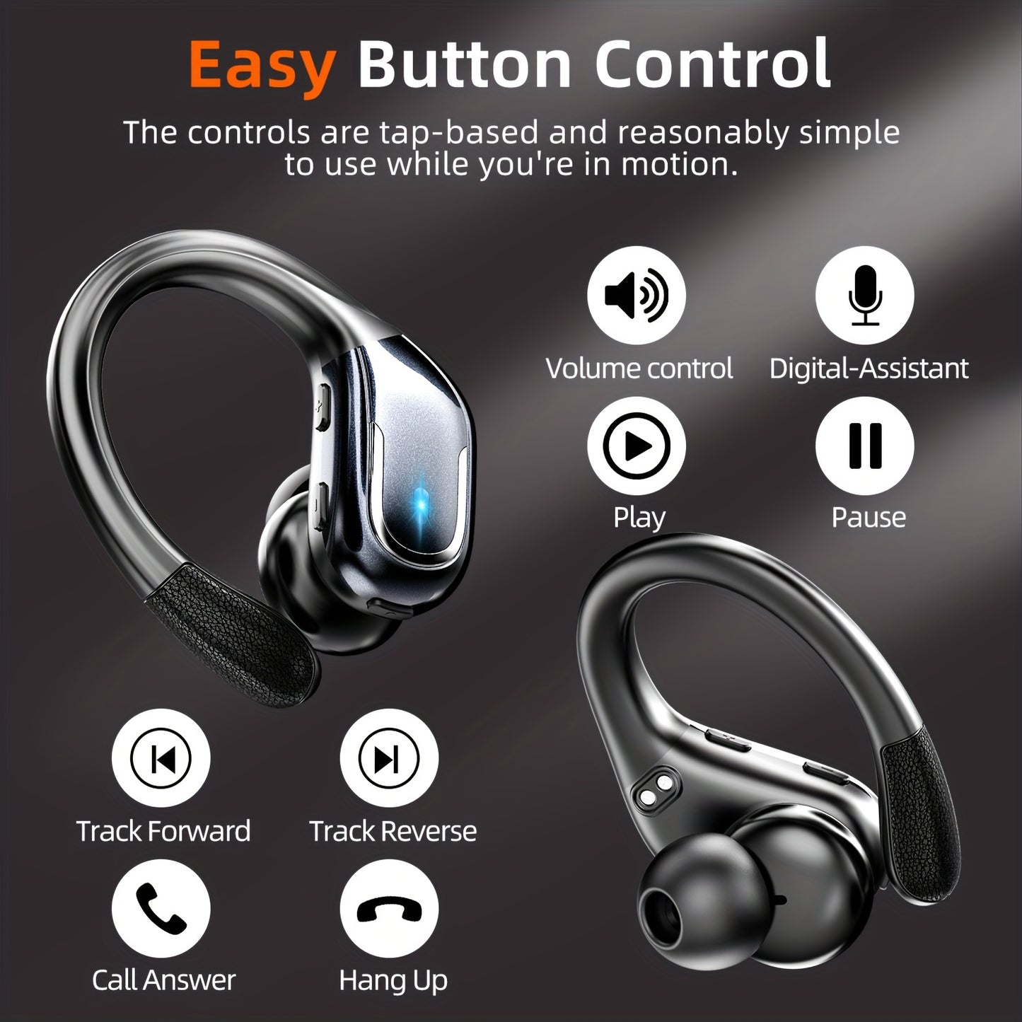Wireless Sports Earbuds - ENC Noise Cancelling