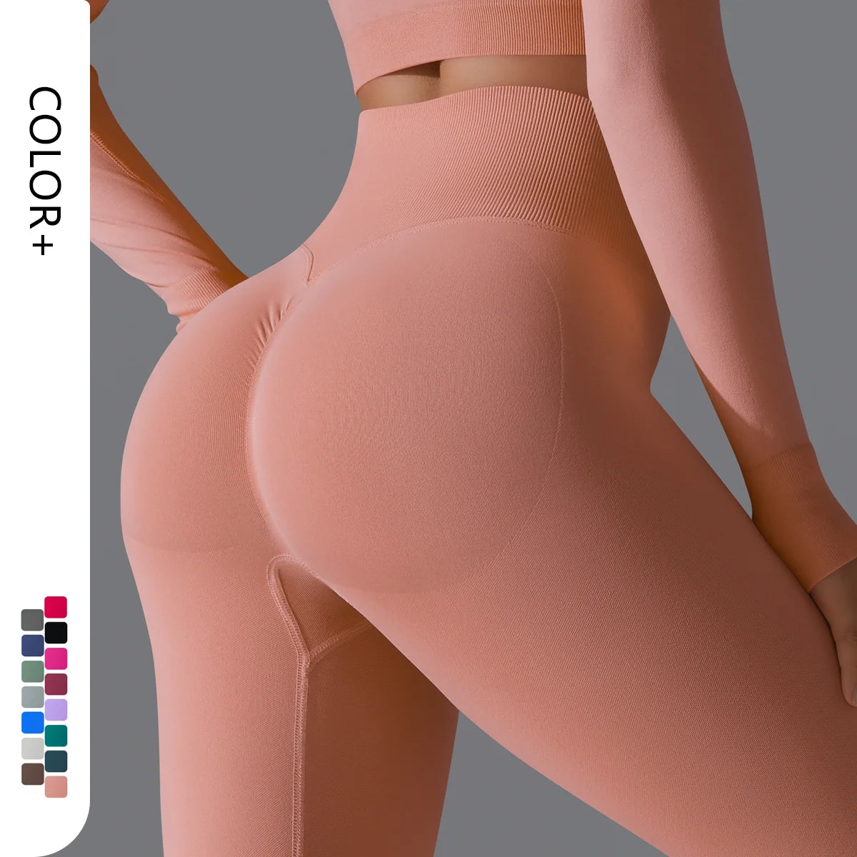 Women's Seamless Scrunch Leggings | High-Waist 4-Way Stretch Yoga Pants
