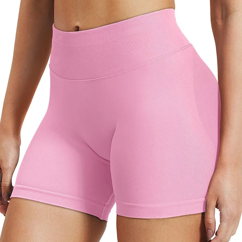 Seamless Gym Shorts - High Stretch Yoga & Running