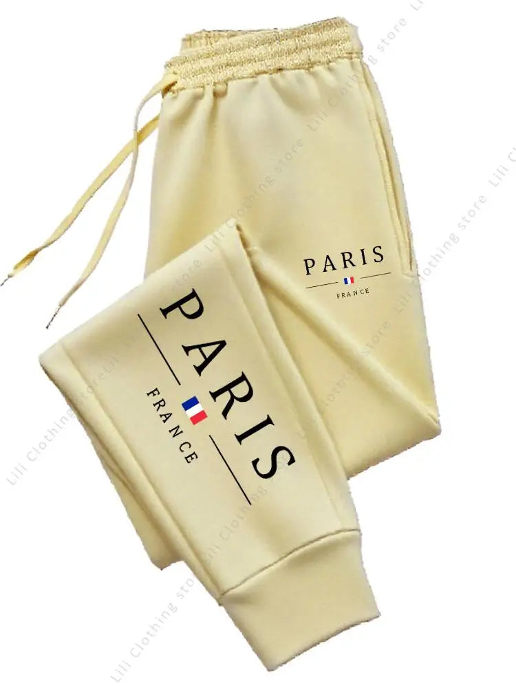 PARIS Jogger Pants - Fleece Sweatpants for Women