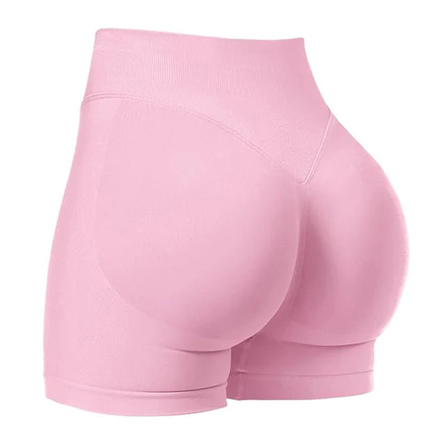 Seamless Gym Shorts - High Stretch Yoga & Running
