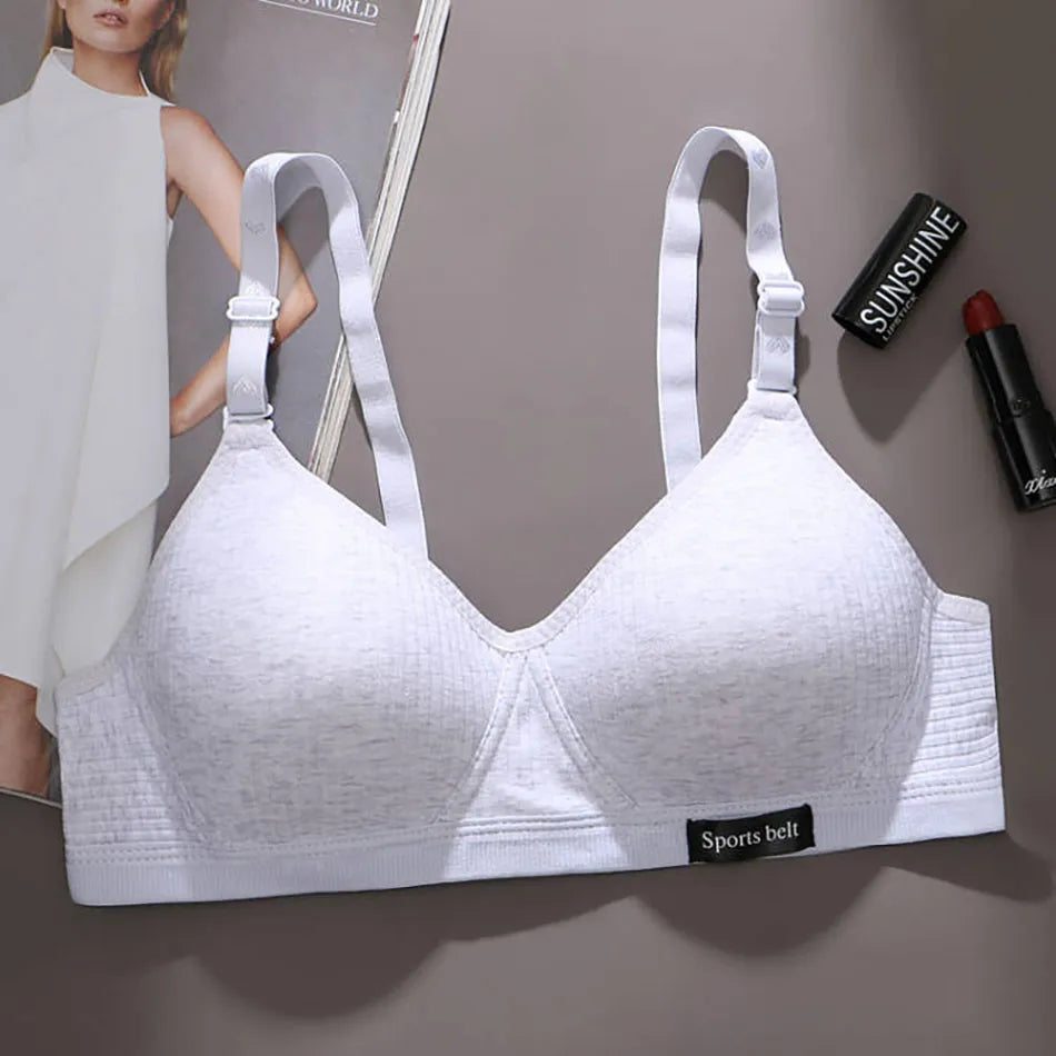 Girls' Seamless Wireless Training Bra - Soft Sports Bra for Teens