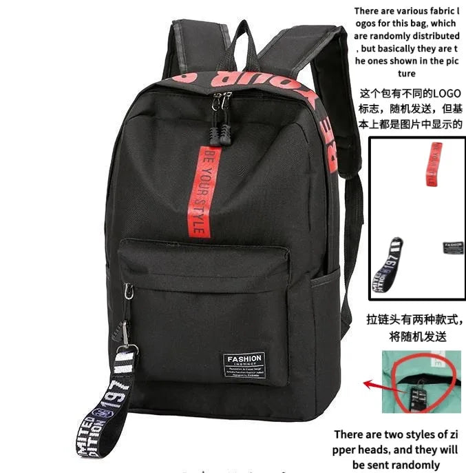 Fashion Trend Backpack – Unisex Large Capacity Student Bag