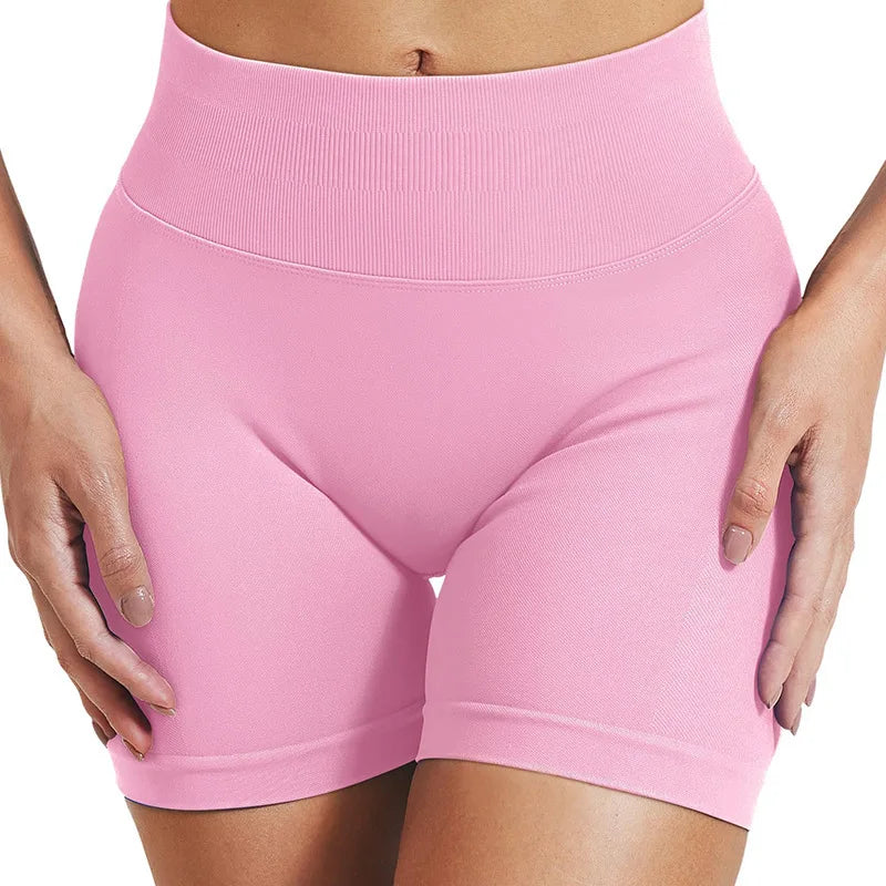 Seamless Gym Shorts - High Stretch Yoga & Running