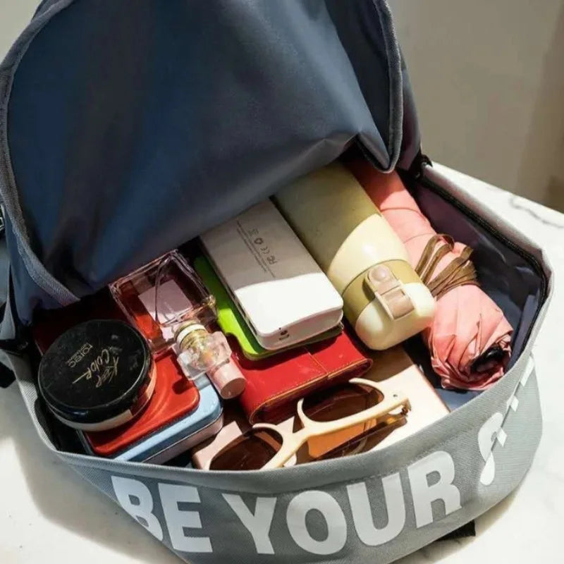 Fashion Trend Backpack – Unisex Large Capacity Student Bag