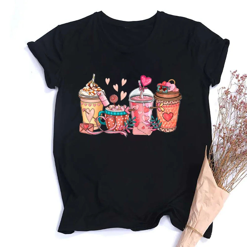 Happy Hearts Graphic Tee - Party Streetwear