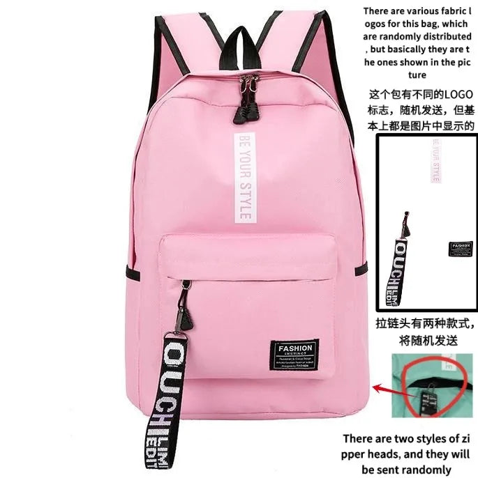 Fashion Trend Backpack – Unisex Large Capacity Student Bag