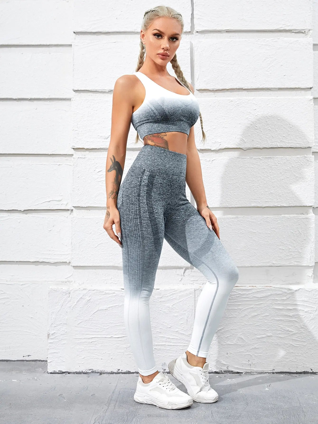 Seamless Tank Top & Leggings Set | 2-Piece Yoga Workout Outfit for Women