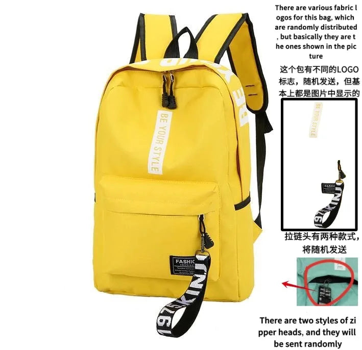 Fashion Trend Backpack – Unisex Large Capacity Student Bag