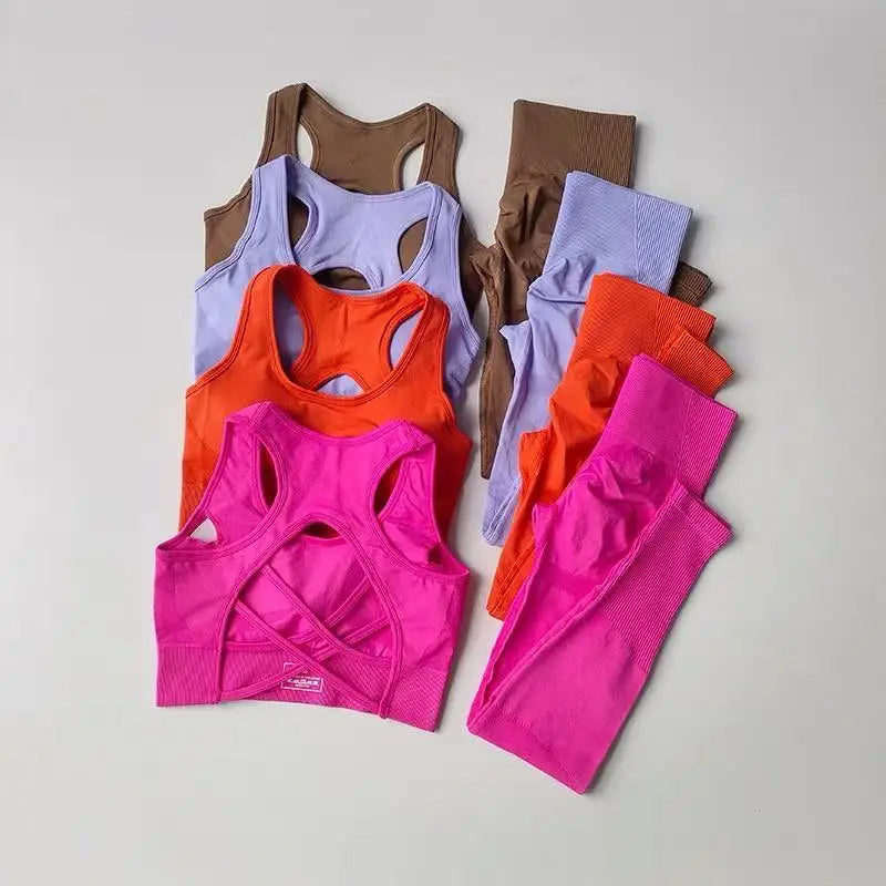 2-Piece Seamless Activewear Set | Sports Bra & Leggings Yoga Suit