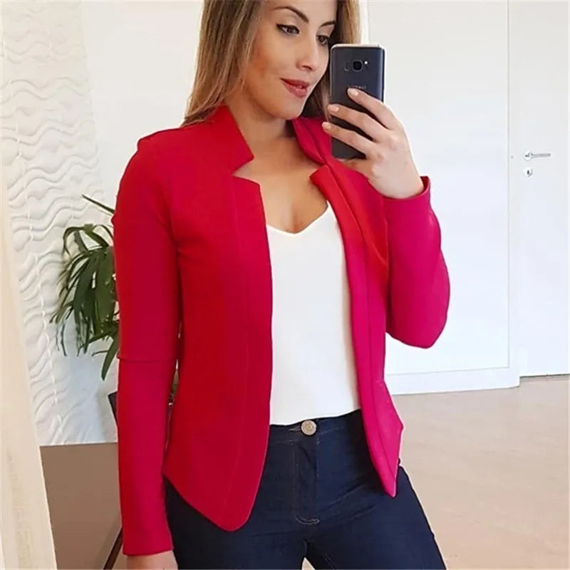 Elegant Slim Fit Blazer - Professional Suit Jacket for Women