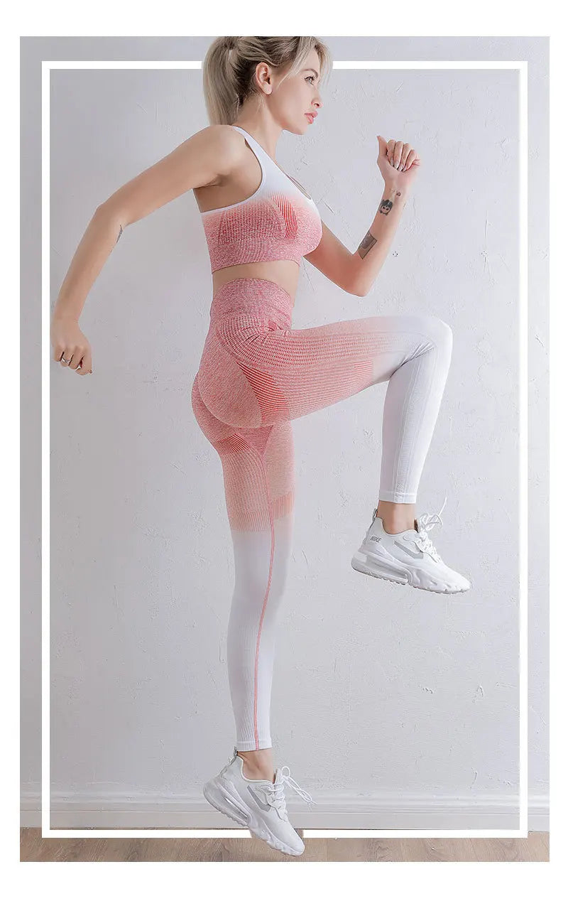Seamless Tank Top & Leggings Set | 2-Piece Yoga Workout Outfit for Women
