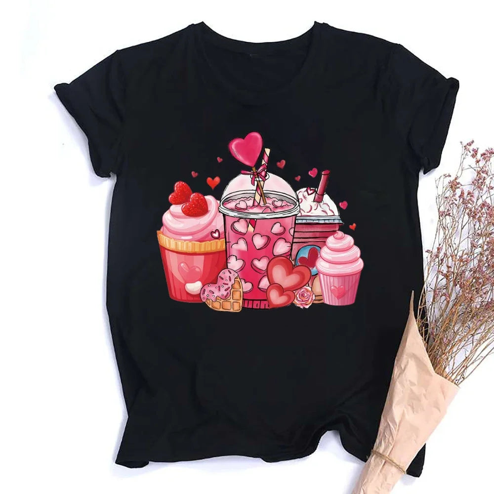 Happy Hearts Graphic Tee - Party Streetwear