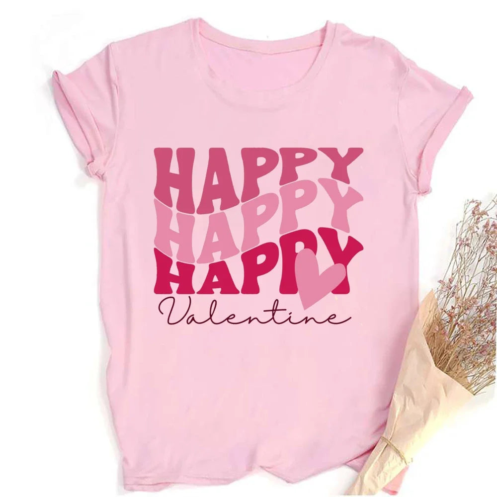 Happy Hearts Graphic Tee - Party Streetwear