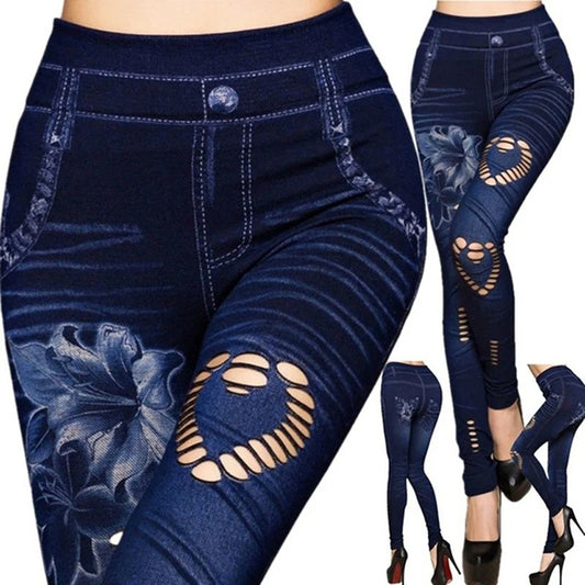 High Waist Skinny Jeggings - Slim Fit Leggings