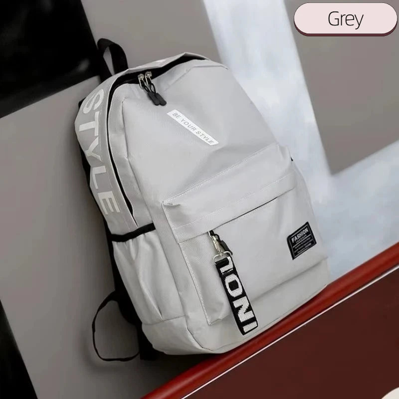Fashion Trend Backpack – Unisex Large Capacity Student Bag