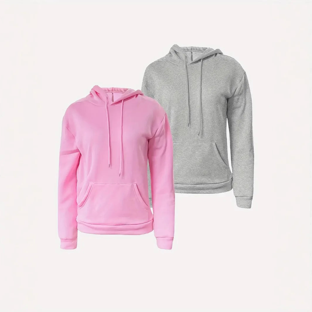 Women's Hooded Sports Suit | Casual Loose Sweatshirt & Pants Set for Spring & Autumn