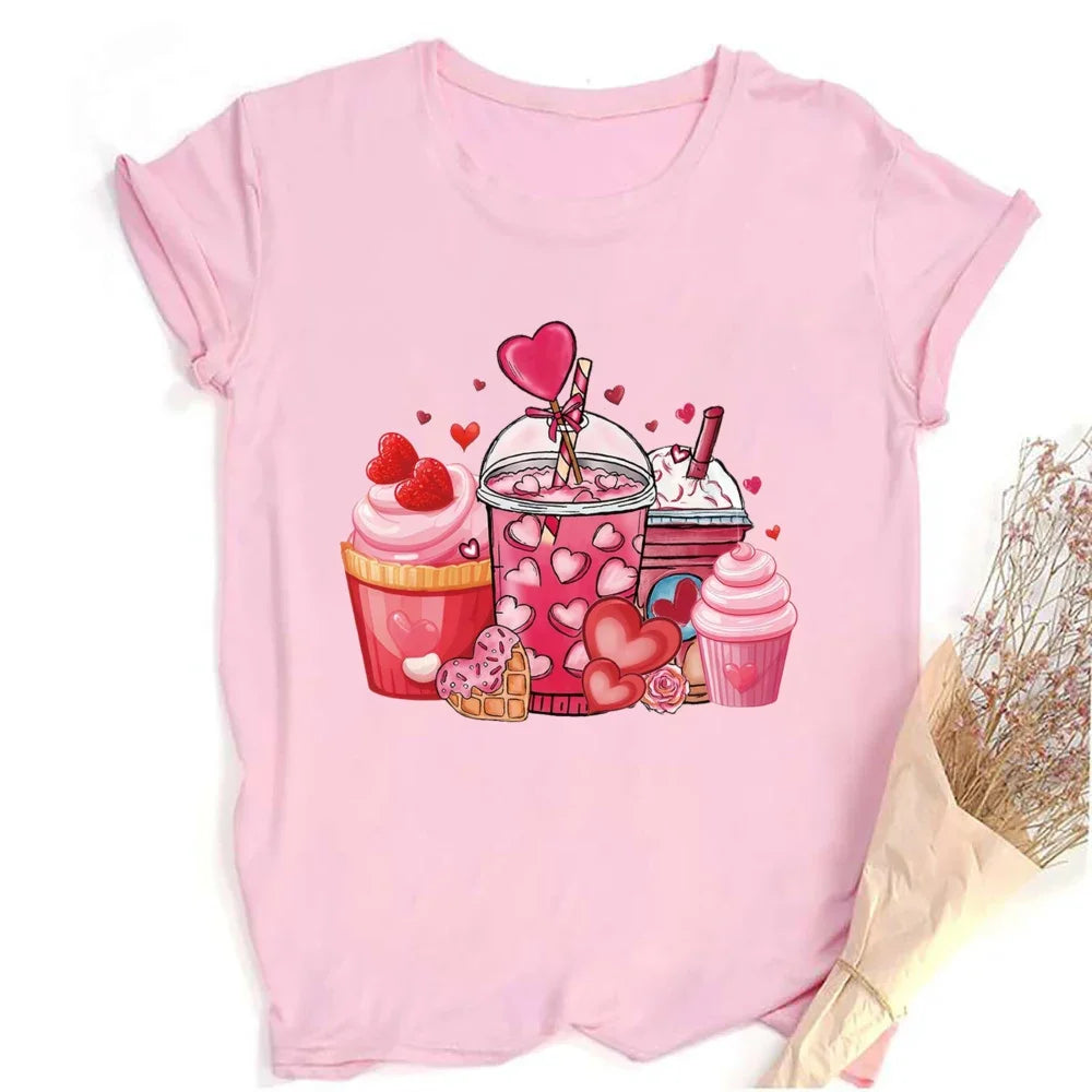Happy Hearts Graphic Tee - Party Streetwear