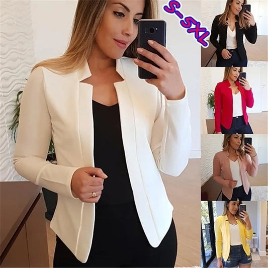 Elegant Slim Fit Blazer - Professional Suit Jacket for Women