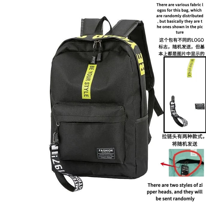 Fashion Trend Backpack – Unisex Large Capacity Student Bag
