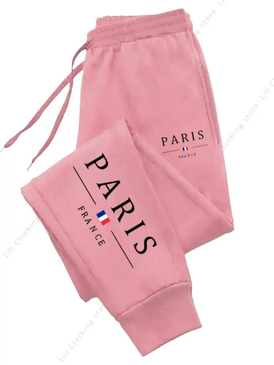 PARIS Jogger Pants - Fleece Sweatpants for Women