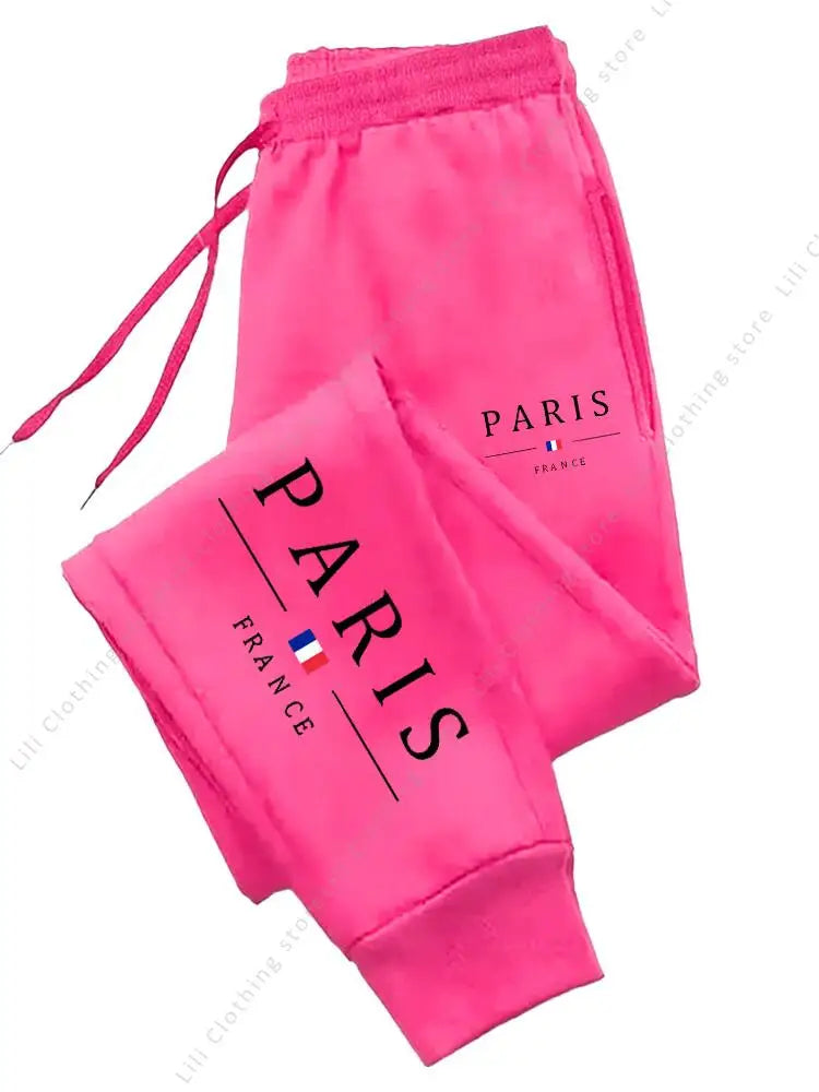 PARIS Jogger Pants - Fleece Sweatpants for Women