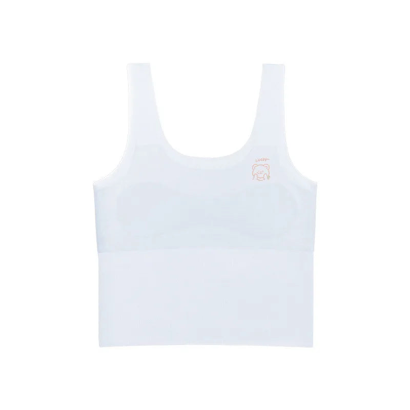 Girls' Training Bra Multi-Pack Set - Seamless Vest Style for School