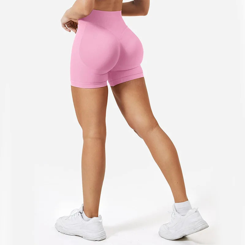 Seamless Gym Shorts - High Stretch Yoga & Running
