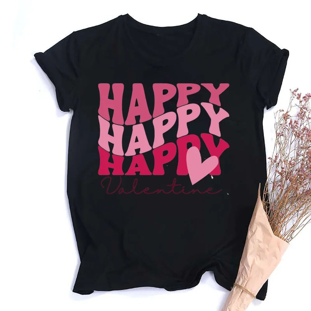 Happy Hearts Graphic Tee - Party Streetwear