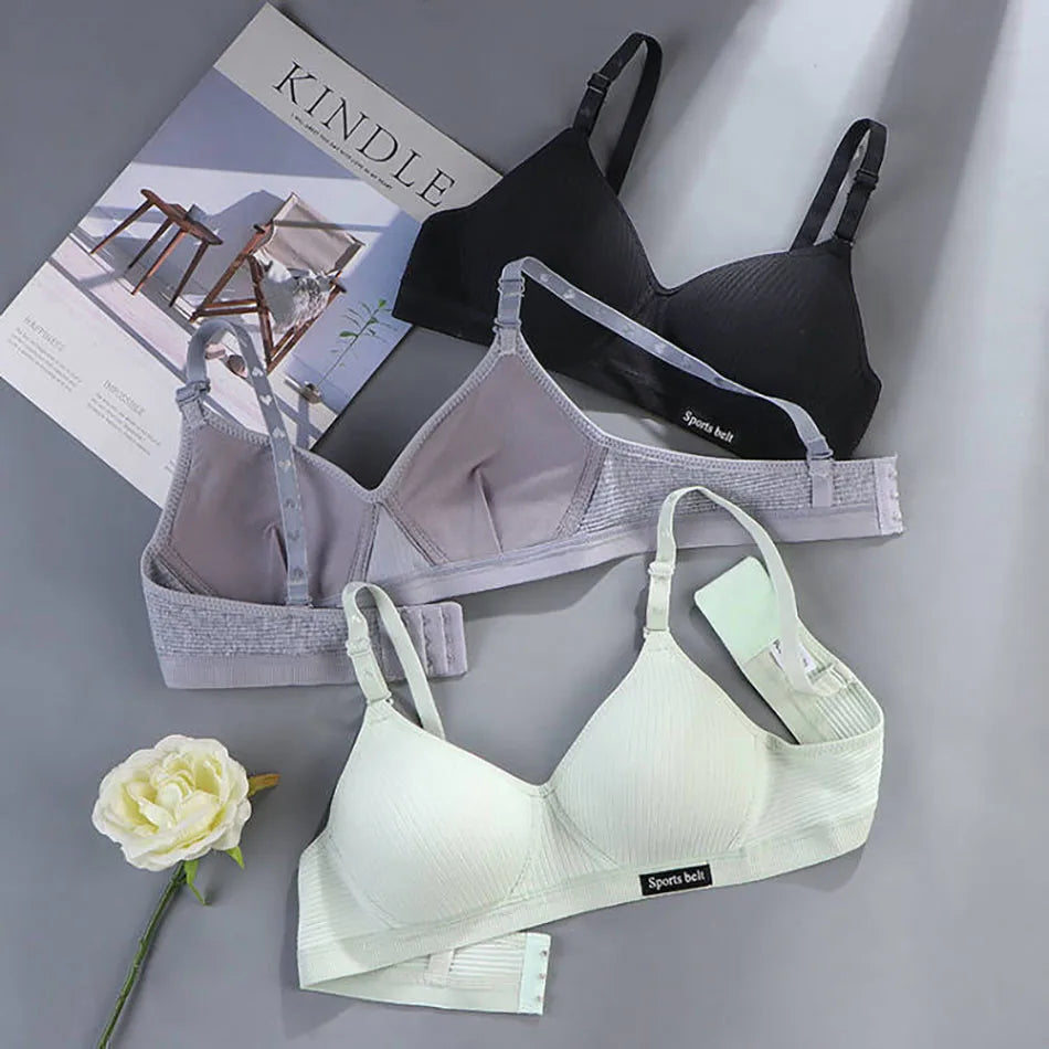 Girls' Seamless Wireless Training Bra - Soft Sports Bra for Teens