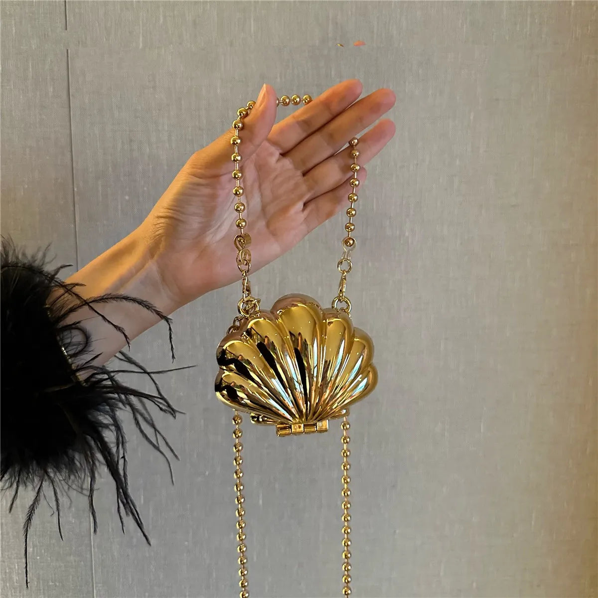 Heart-Shaped Diamond Evening Clutch