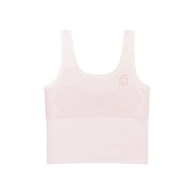 Girls' Training Bra Multi-Pack Set - Seamless Vest Style for School