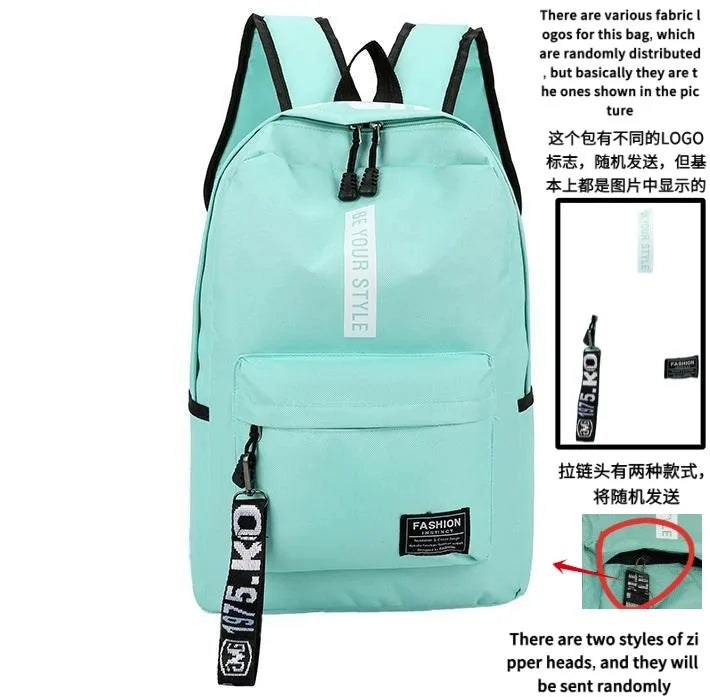 Fashion Trend Backpack – Unisex Large Capacity Student Bag