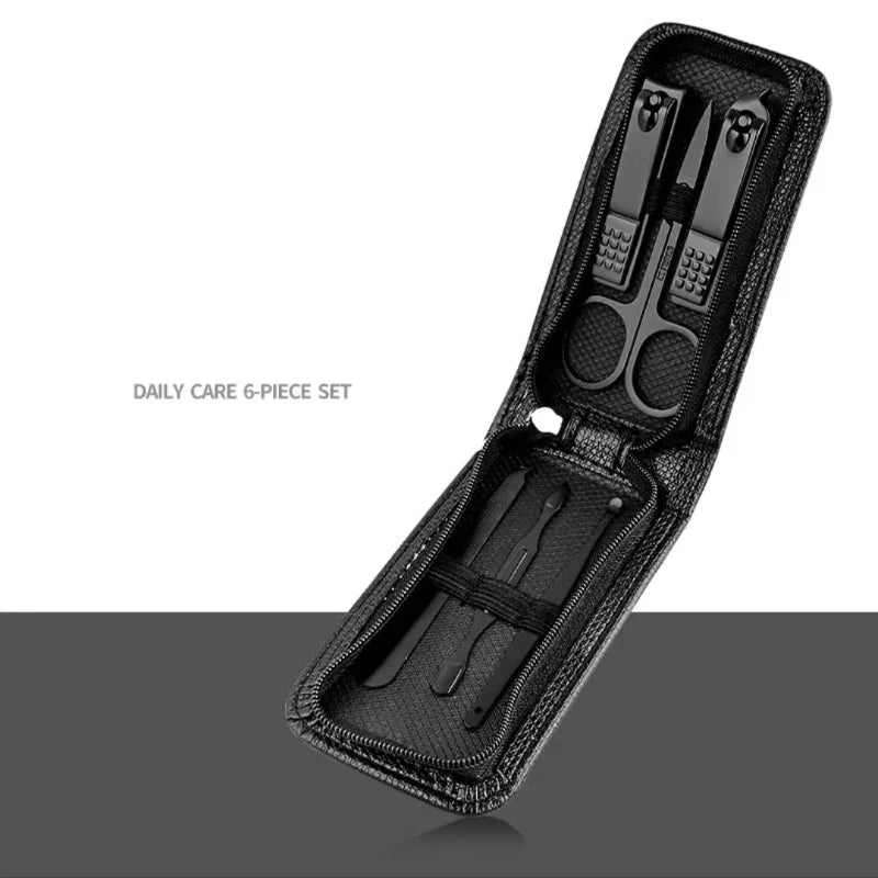 6-Piece Nail Clipper Set - Stainless Steel Manicure Tools