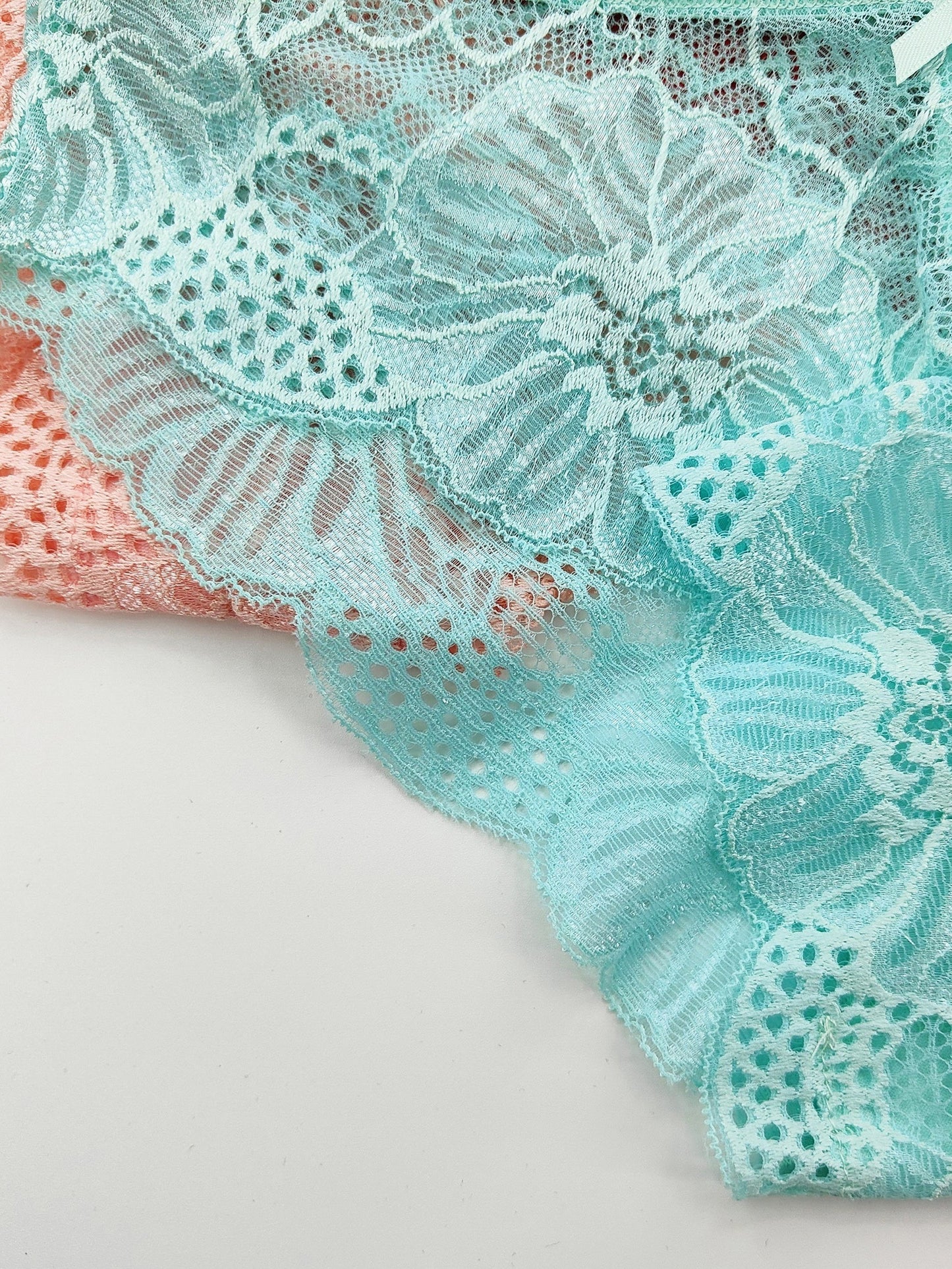 Jacquard Lace Bikini Panties - 6 Pack